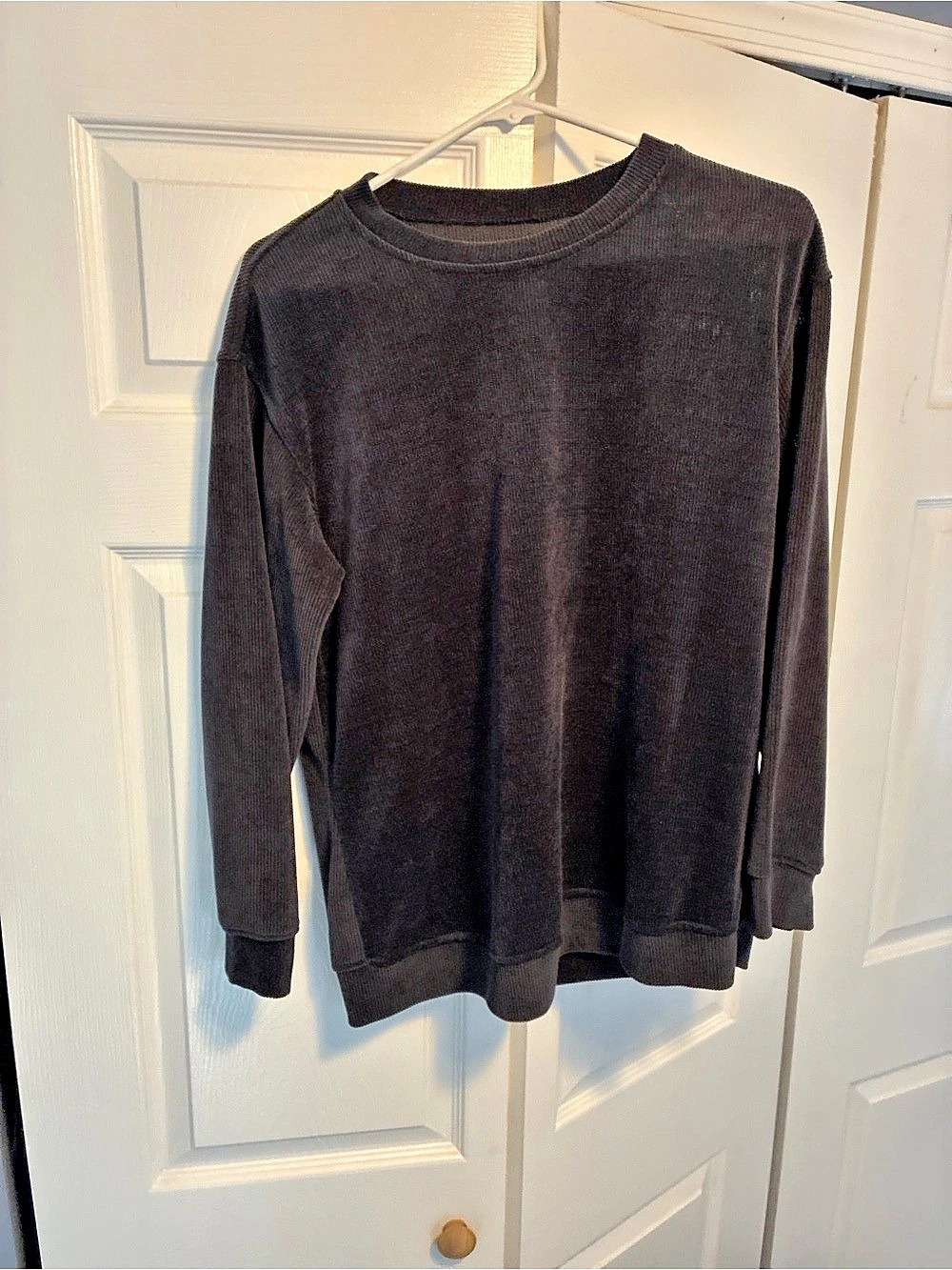 Black Ribbed Knit